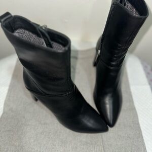 Aquatalia Black Heeled Boots